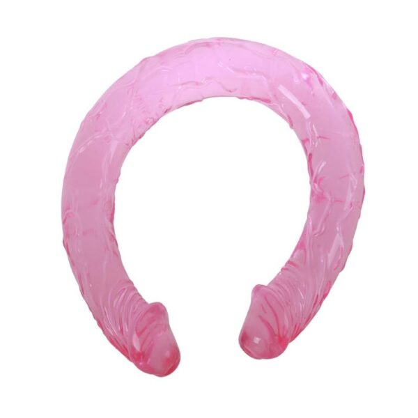 Dildo Doble Color Rosa 44 cm - Imagen 2