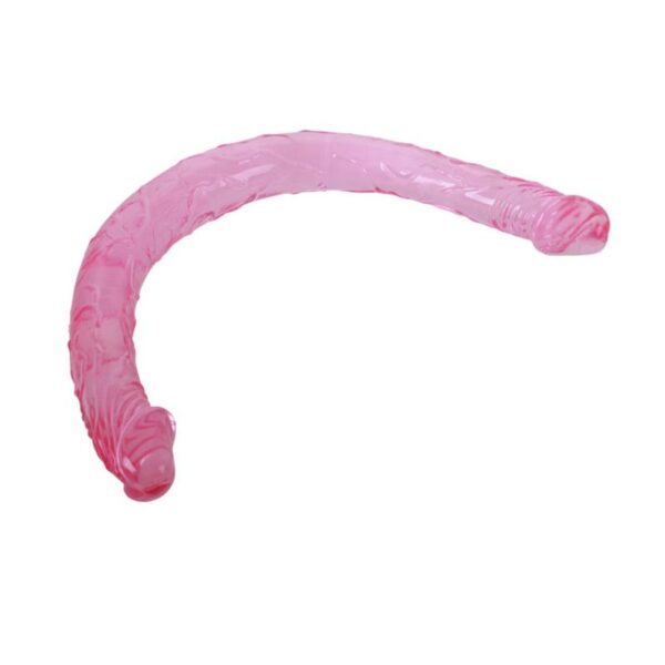 Dildo Doble Color Rosa 44 cm - Imagen 3