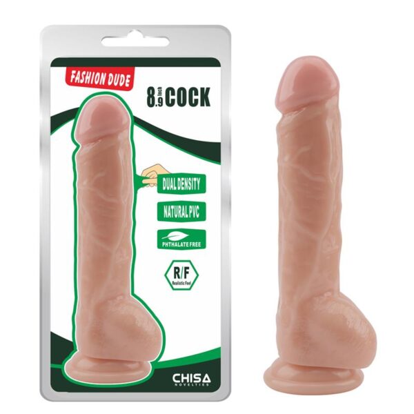 Dildo Dual density Fashion Dude 8.9 Natural - Imagen 6