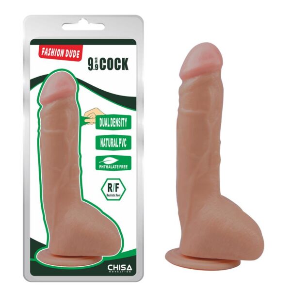 Dildo Dual Density Fashion Dude 9.9 Natural - Imagen 2