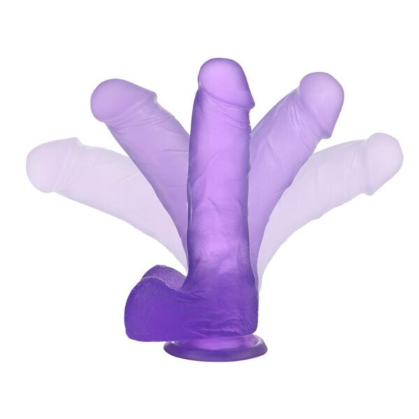 Dildo Jelly Studs 7 Púrpura - Imagen 6