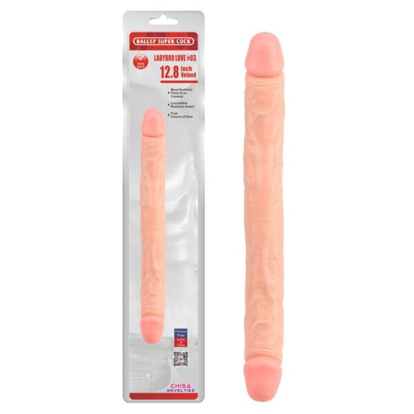 Dildo Ladybro Love N3 32.5 x 3.5 cm Natural - Imagen 2