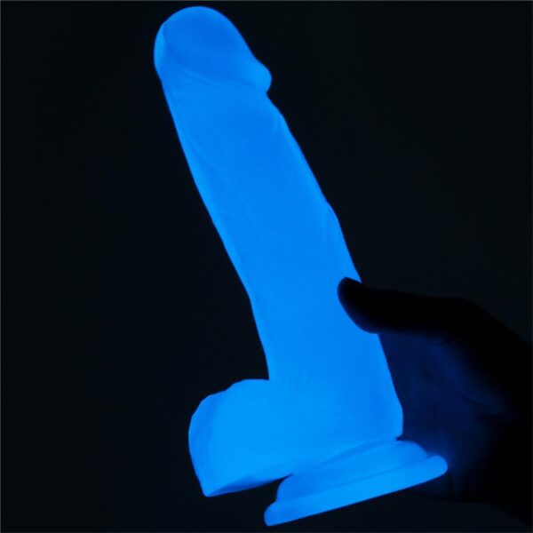 Dildo Lumino 7.5 Luz Azul - Imagen 5