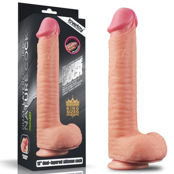 Dildo Nature 12 Dual Layer Natural - Imagen 4