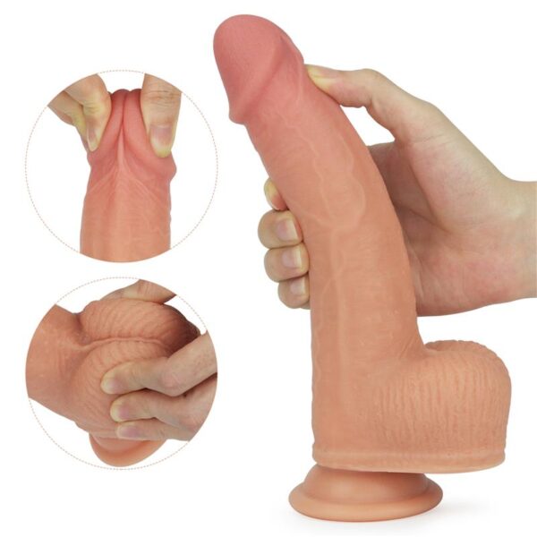 Dildo Nature Cock con Vibracion y Rotación Anthony Natural - Imagen 4