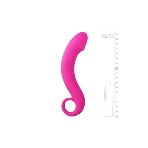 Dildo Rosa Silicona - Próstata - Imagen 4