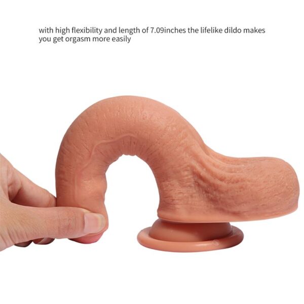 Dildo Silicona Doble Densidad Azazel 18 cm - Imagen 4