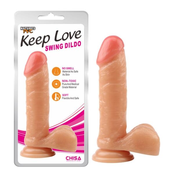 Dildo Swing 20 x 4.1 cm Natural - Imagen 2