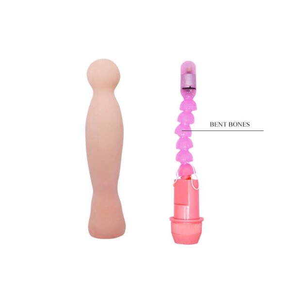 Dildo VIbrador Color Natural 22 cm - Imagen 4