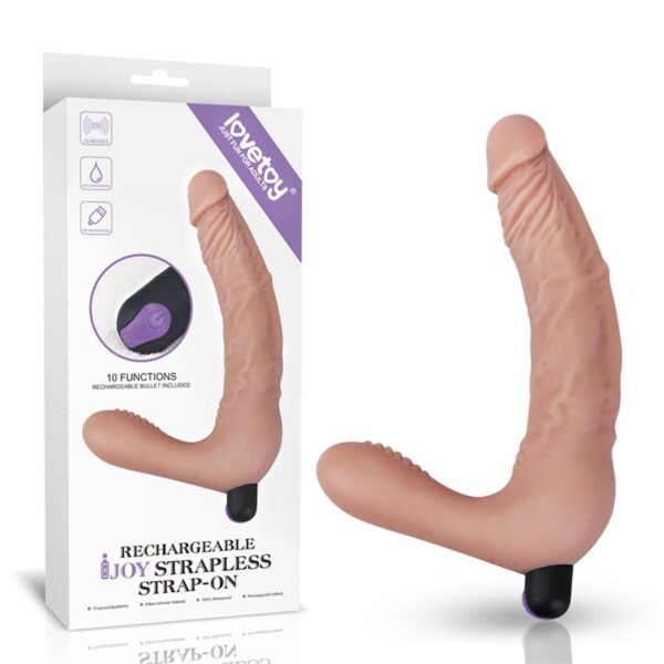 Doble Dildo Strapless Silicona USB - Imagen 7