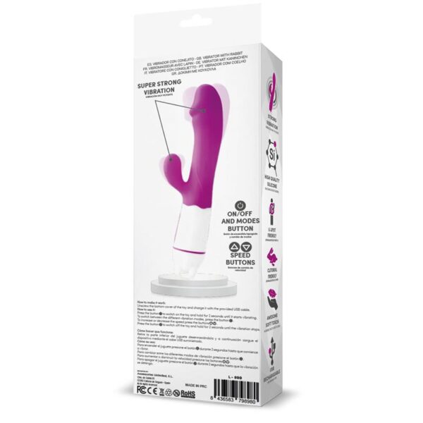 Ellys Vibrador USB 36 Funciones Silicona Púrpura - Imagen 4