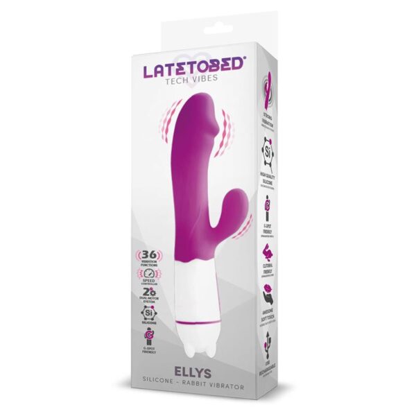 Ellys Vibrador USB 36 Funciones Silicona Púrpura - Imagen 3