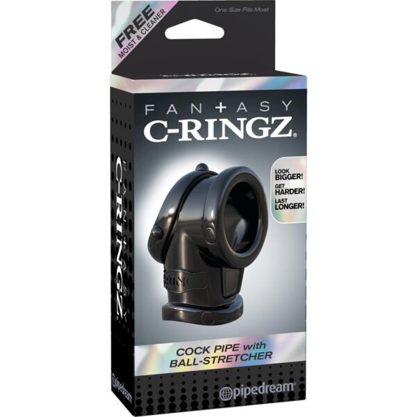 Fantasy C-Ringz Anillo con Ball-Strecher Color Negro - Imagen 3