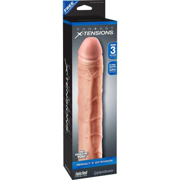 Fantasy X-tensions  Perfect 7,6 cm Extensión de Pene - Color Natural - Imagen 4