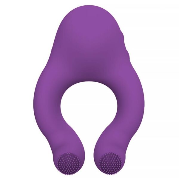 Fenda Anillo Vibrador con Lengua Estimulador y Control Remoto 3 Motores USB Magnético - Imagen 4