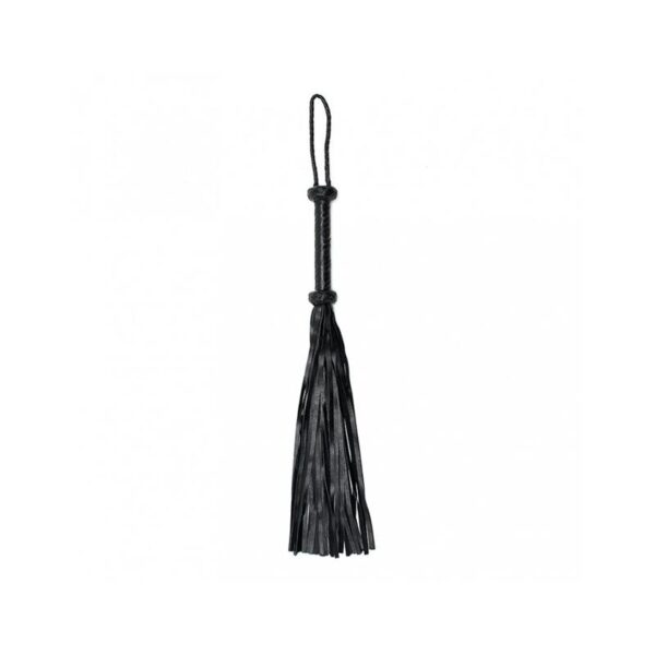 Flogger Trenzado Cuero Negro - Imagen 2