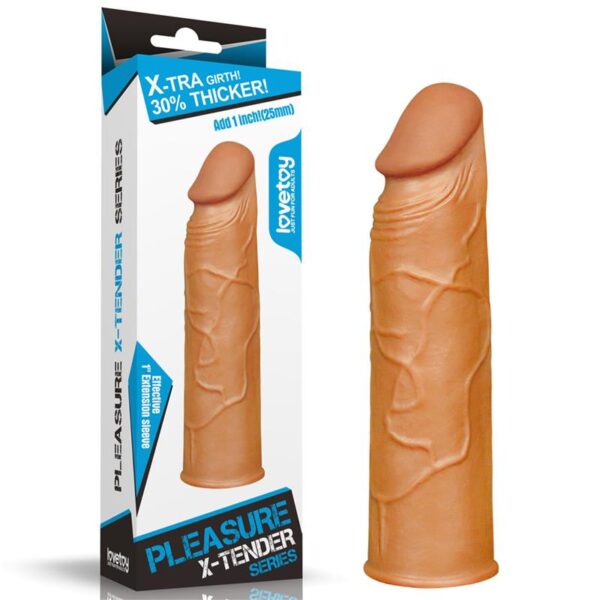 Funda para el Pene Pleasure X Tender Marrn - Imagen 6