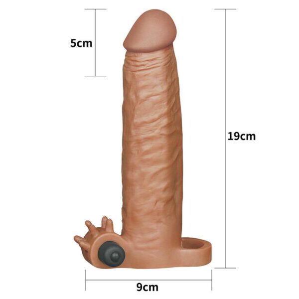 Funda para el Pene Pleasure X-Tender Marron Add 2 - Imagen 5