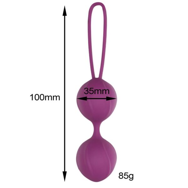 Garbo Bola Doble Kegel Silicona Púrpura - Imagen 4