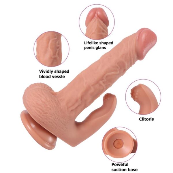 Haydon Dildo con 20 Modos de Vibración y Estimulador de Clìtoris - Imagen 5