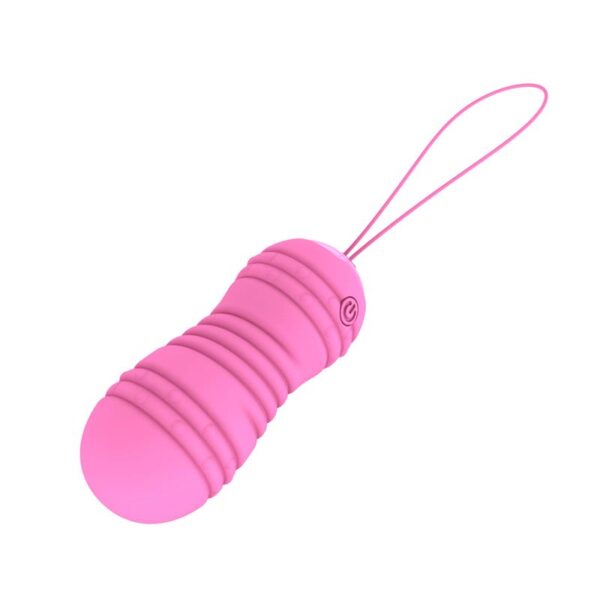 Hiibo Huevo Vibrador con Rotación Control Remoto USB Silicona Rosa - Imagen 4