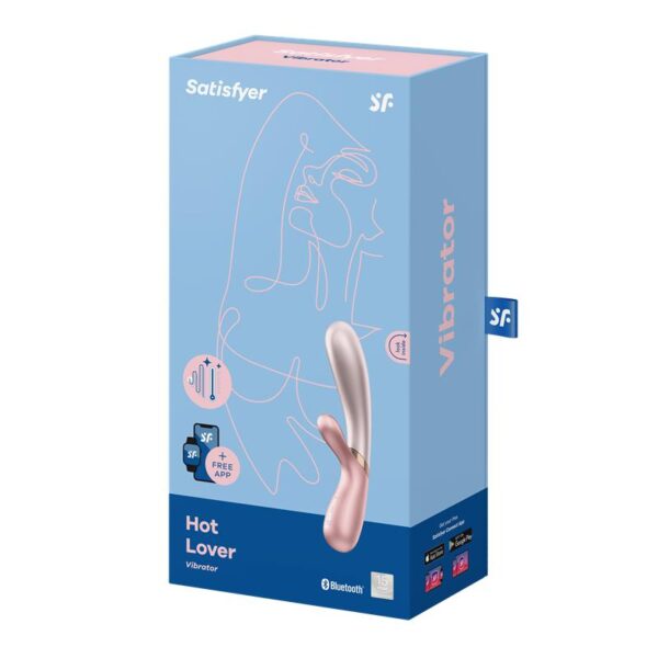 Hot Lover Vibrador con Efecto Calor con APP Duo-Rosa - Imagen 6