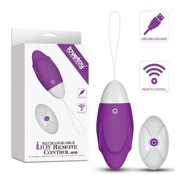 Huevo Vibrador iJoy Control Remoto USB Púrpura - Imagen 5