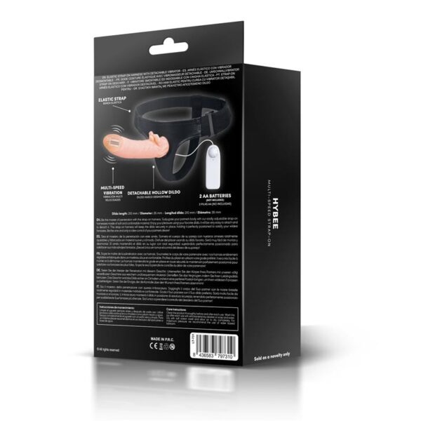 Hybee Dildo con Dildo Realista Hueco y Vibración con Control Remoto - Imagen 6