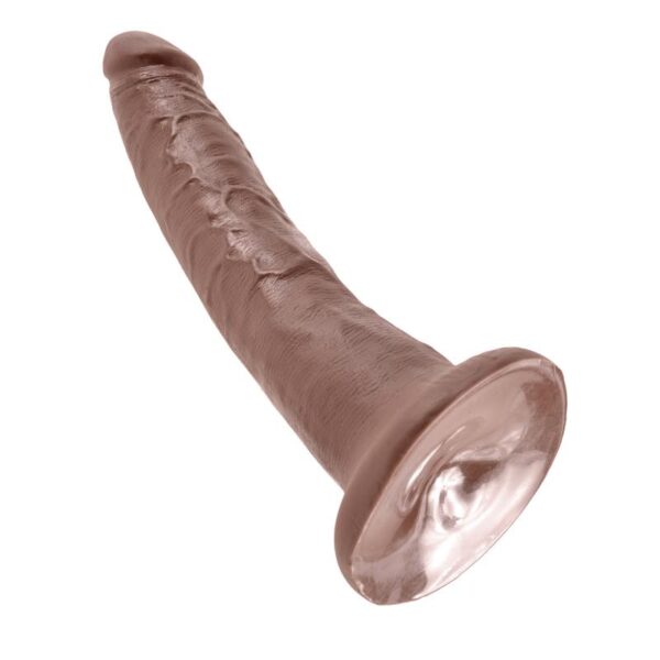 King Cock Pene de 17,78 cm - Color Marrn - Imagen 5