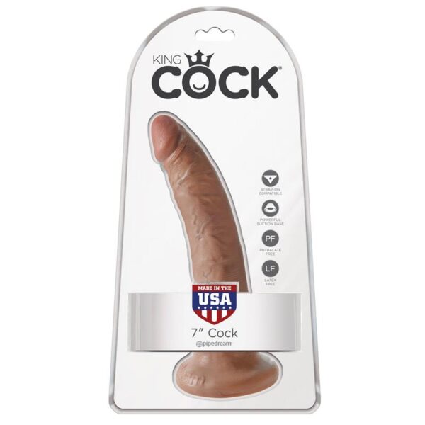 King Cock Pene de 7 - Bronceado - Imagen 2