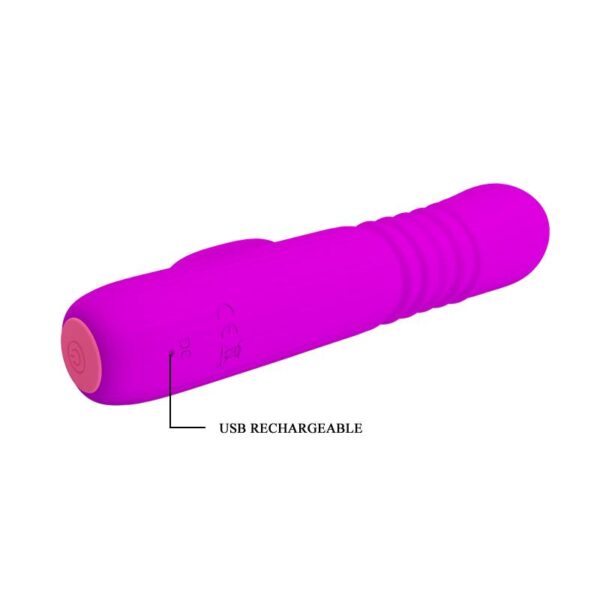 Leopold Vibrador con Función de Movimiento USB Silicona - Imagen 7