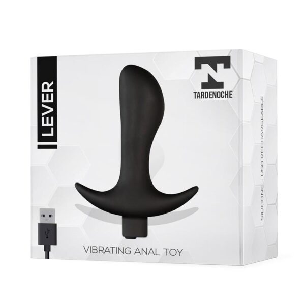 Lever Plug Anal con Vibración USB Silicona - Imagen 5