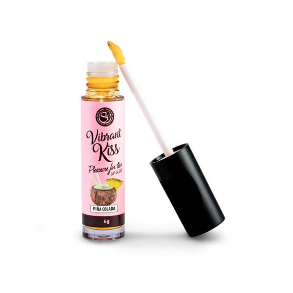 Lip Gloss Vibrant Kiss Sabor Piña Colada - Imagen 2