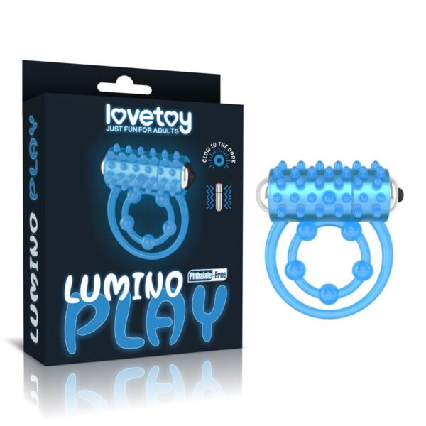 Lumino Play Anillo Vibrador Luz Azul - Imagen 7