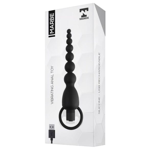 Marbe Cadena Anal con Vibración USB Silicona - Imagen 3