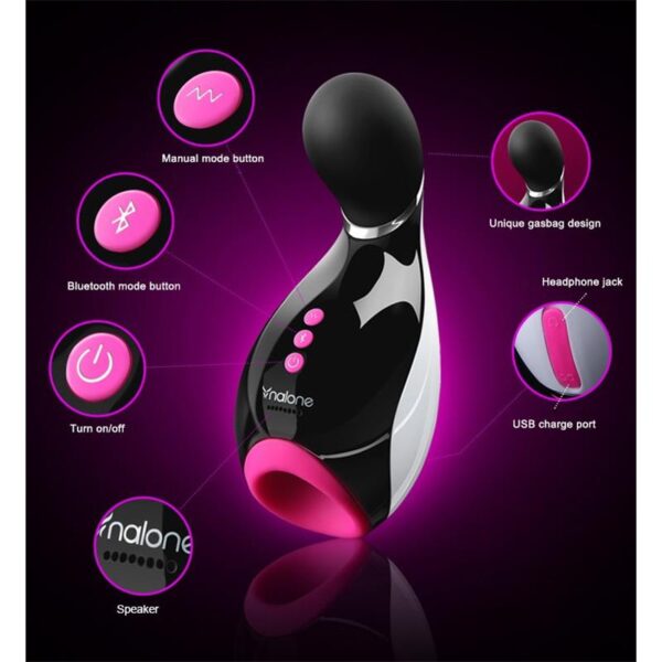 Masturbador Oxxy Negro y Fuchsia - Imagen 5