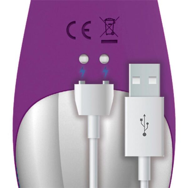 No. Nine Vibrador Punto G Función de Pulsación USB Magnético Silicona - Imagen 7