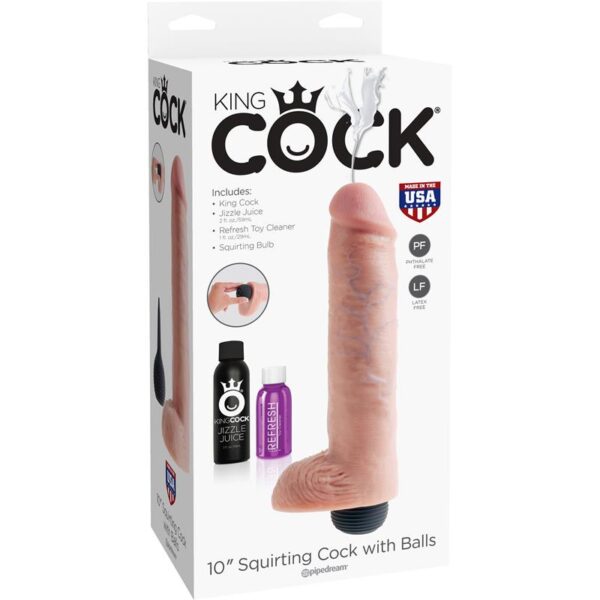 Pene Eyaculador con Testìculos 10 - Color Natural - Imagen 2