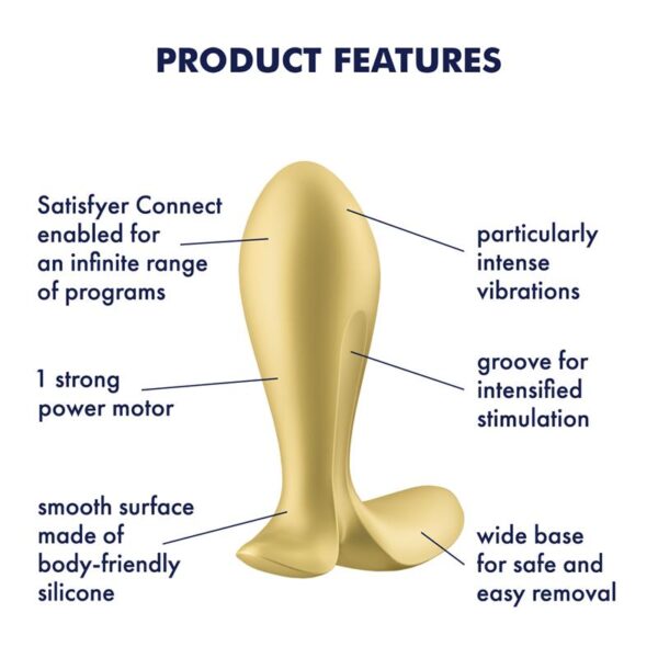 Plug Anal con Vibración APP Satisfyer Connect Intensity Plug - Imagen 6