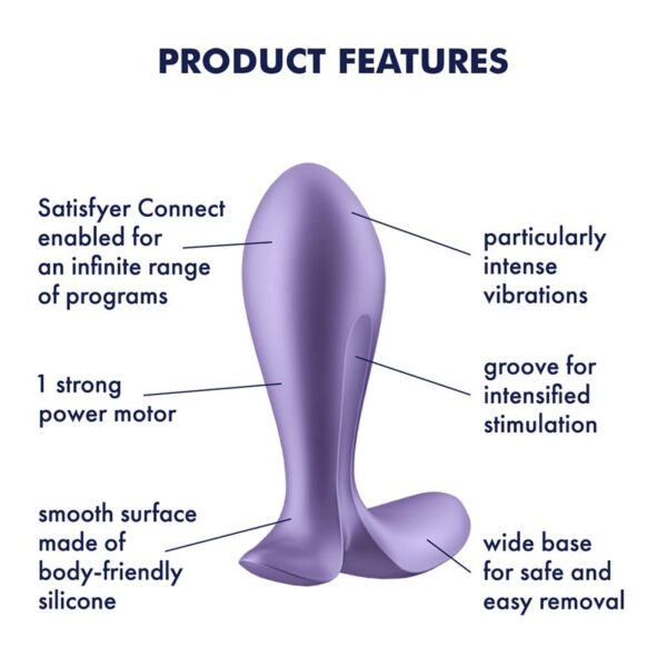 Plug Anal con Vibración APP Satisfyer Connect Intensity Plug - Imagen 6