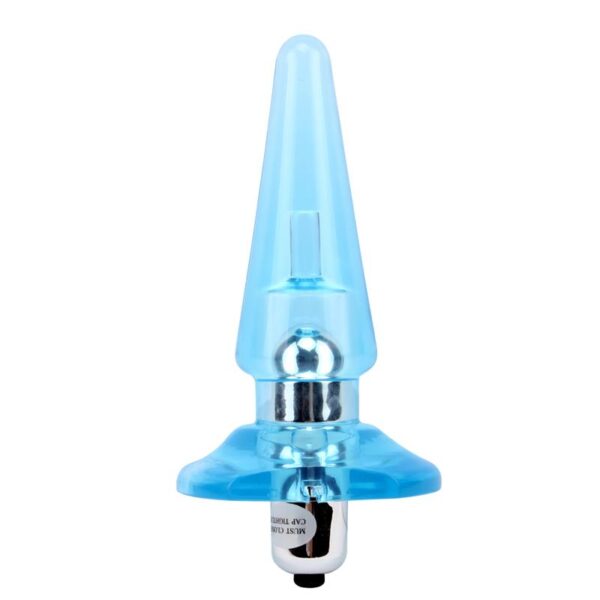 Plug Anal con Vibracion Nicoles 12.5 x 3.2 cm Azul - Imagen 2