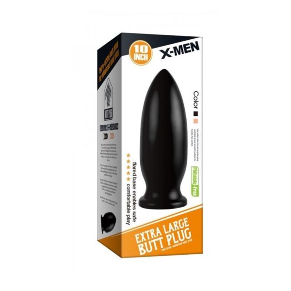 Plug Anal Extra Largo 25 cm Negro - Imagen 5