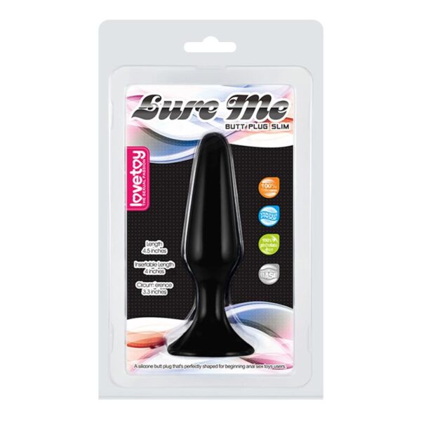 Plug Anal Lure Me Talla S Negro - Imagen 7