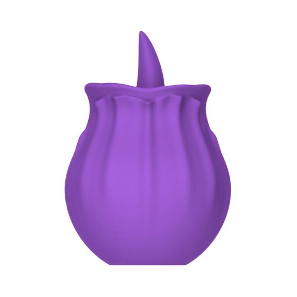 Purplerose Vibrador con Lengua Base Magnética USB Silicona - Imagen 5