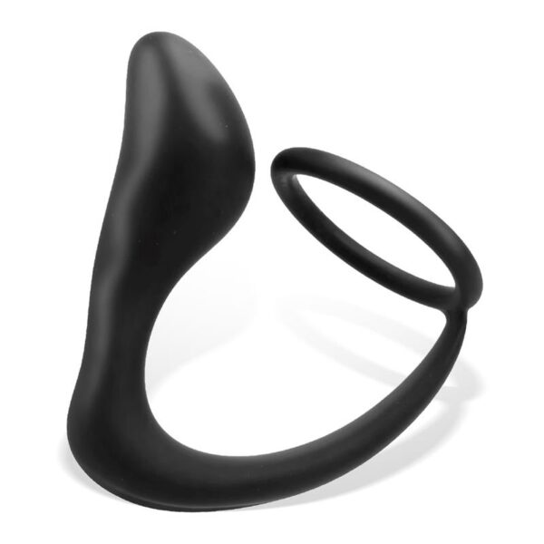 Randal Plug Anal con Anillo para el Pene Silicona Negro - Imagen 4