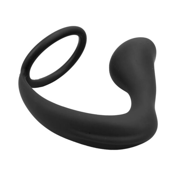 Randal Plug Anal con Anillo para el Pene Silicona Negro - Imagen 6