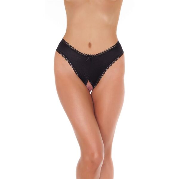 Rimba Amorable Tanga Abierto Color Negro Talla única