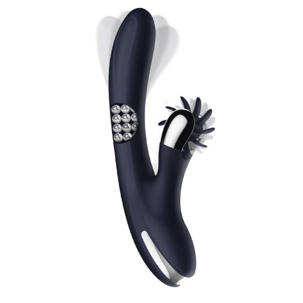 Royalspace Vibrador con Lenguas Estimuladoras y Bolas Internas 360∫ Azul - Imagen 2