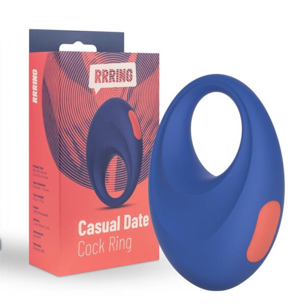 Rring Casual Date Anillo para el Pene con Vibración USB Silicona - Imagen 7