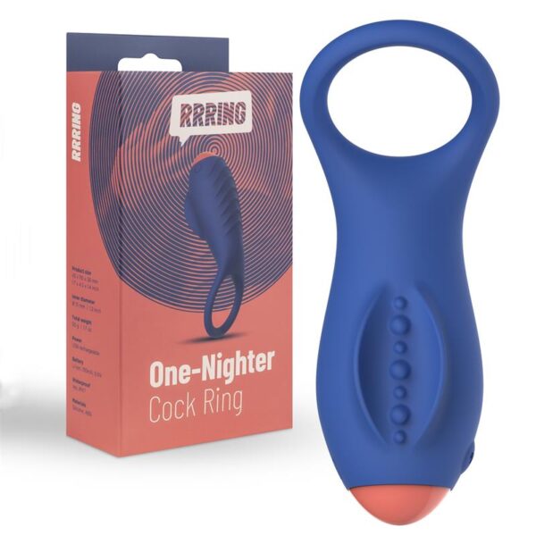 Rring One Nighter Anillo para el Pene con Vibración USB Silicona - Imagen 7